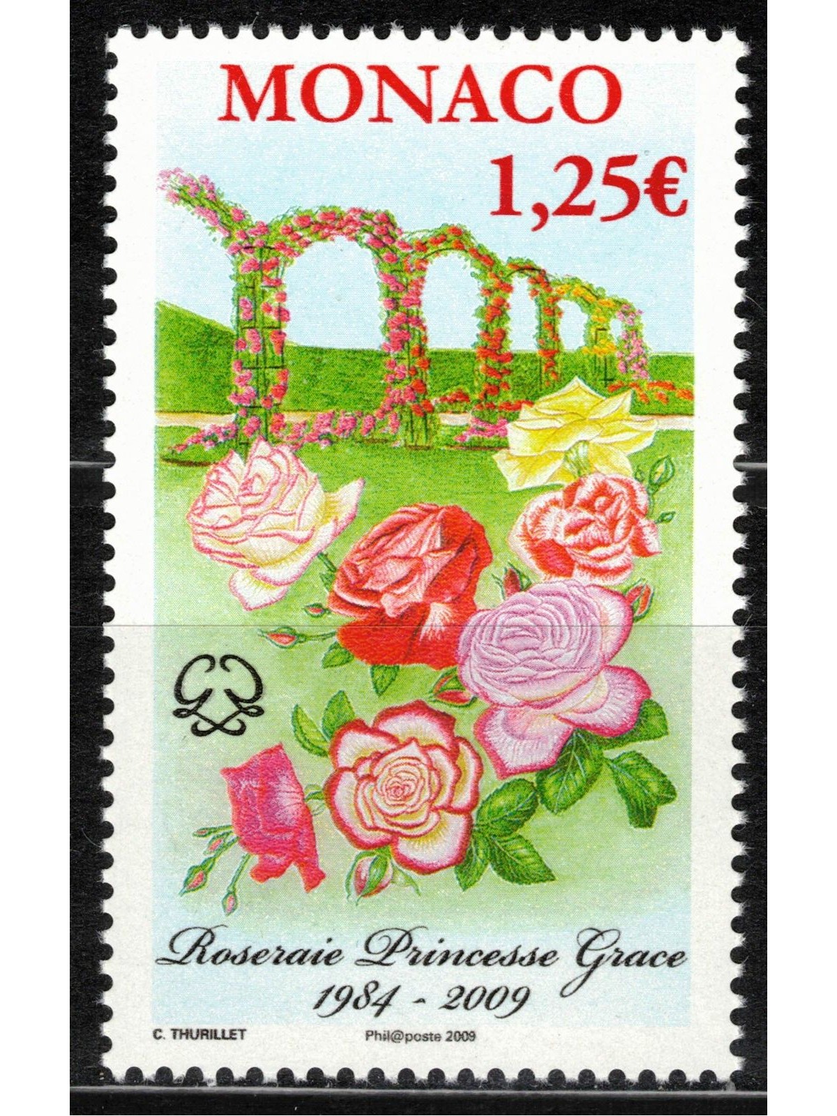 MONACO 2009 Roseto Principessa Grace MNH**