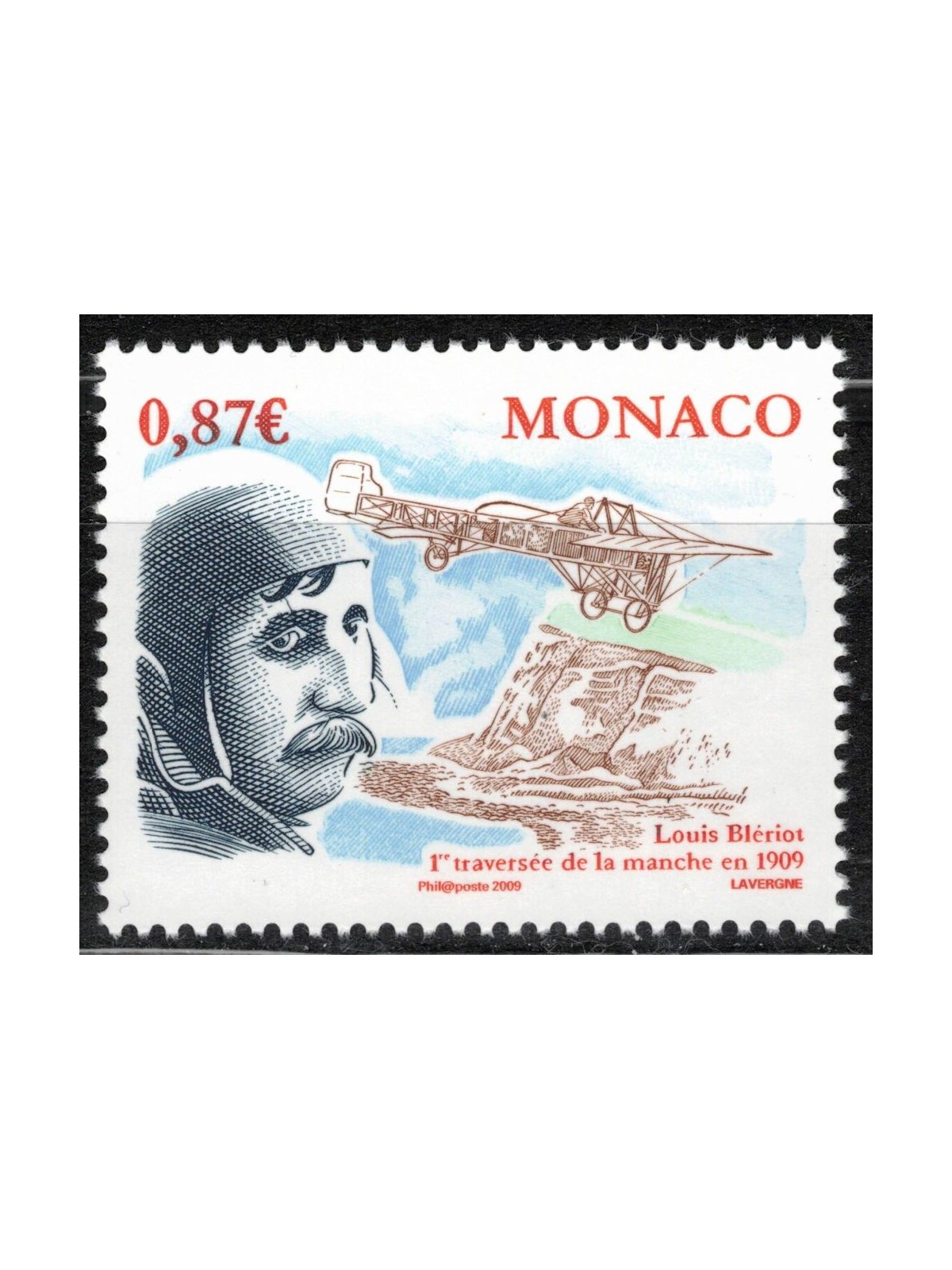 MONACO 2009 Traversata aerea della Manica MNH**