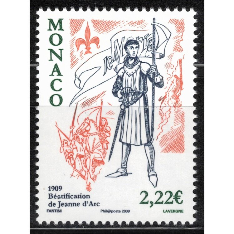 MONACO 2009 Giovanna d'Arco MNH**