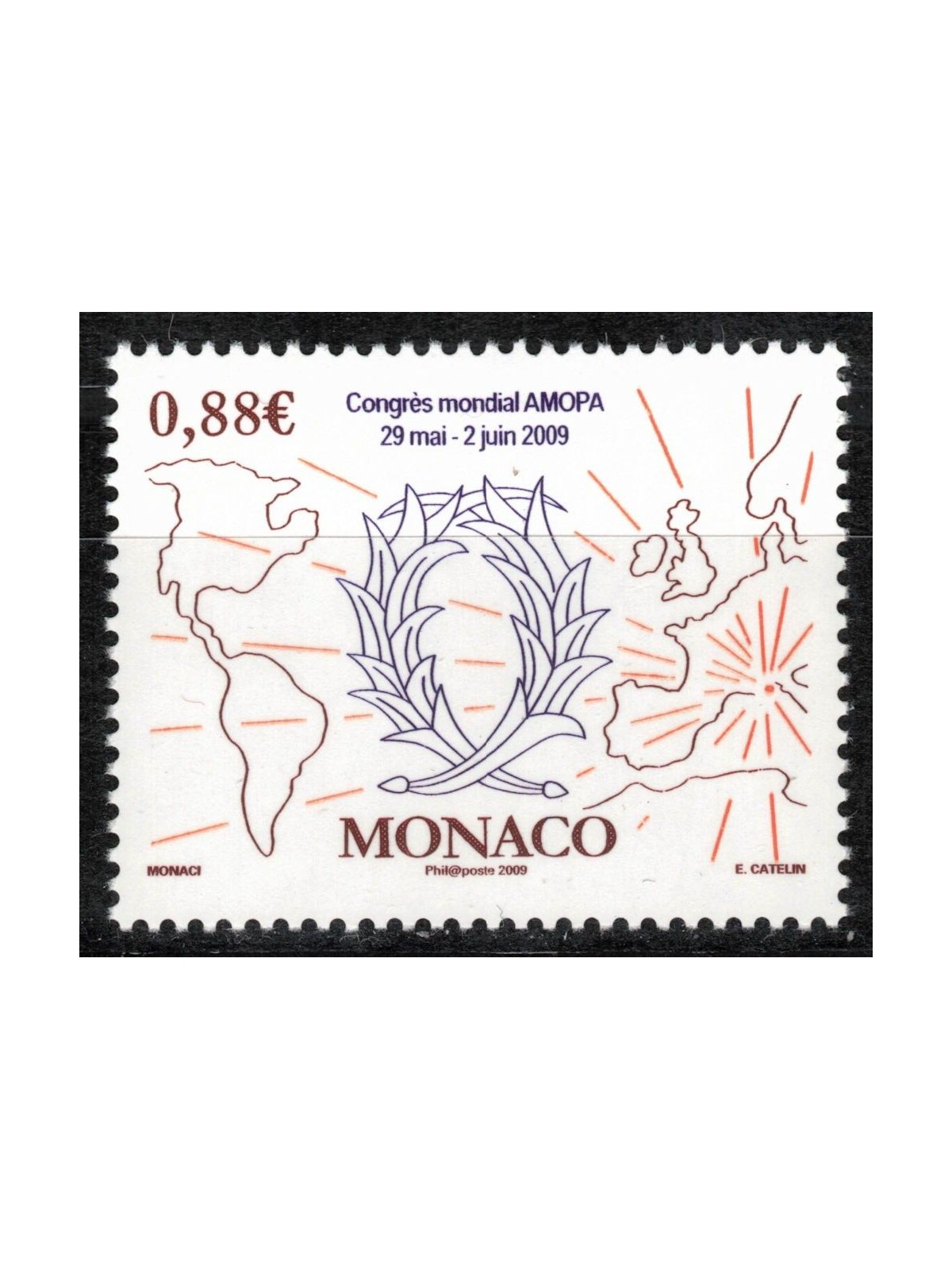 MONACO 2009 Ordre des Palmes Académiques MNH**