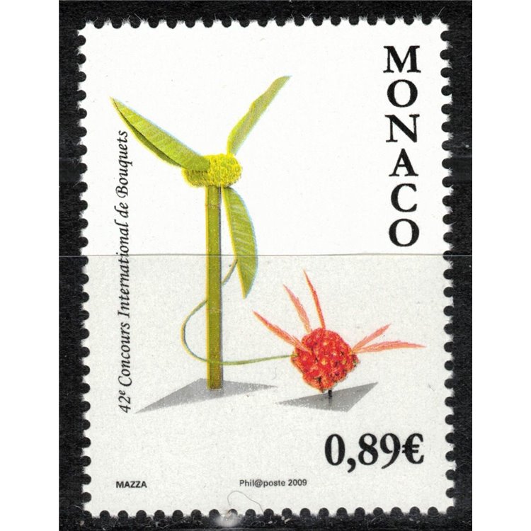 MONACO 2009 Floral Composition MNH**