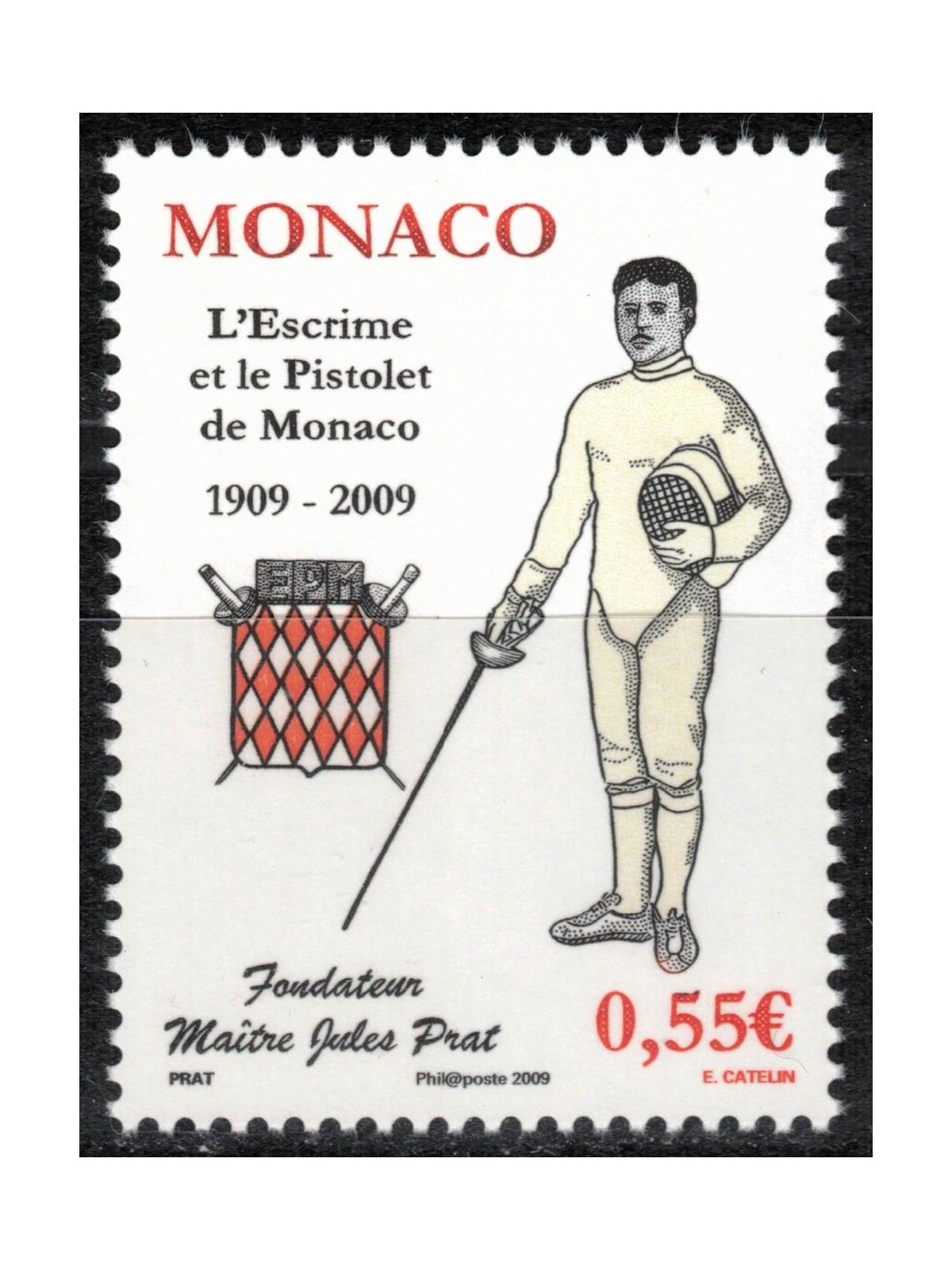 MONACO 2009 The escrime and the pistols of Monaco MNH**