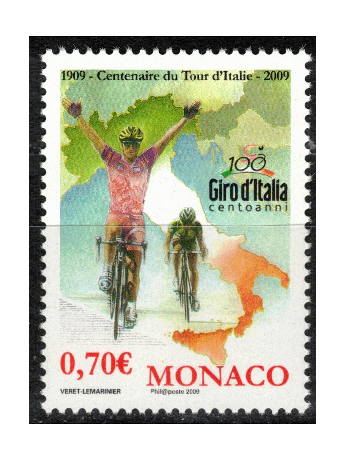 MONACO 2009 Giro d'Italia MNH**