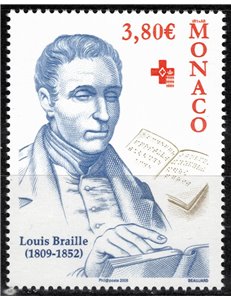 MONACO 2009 Louis Braille MNH**