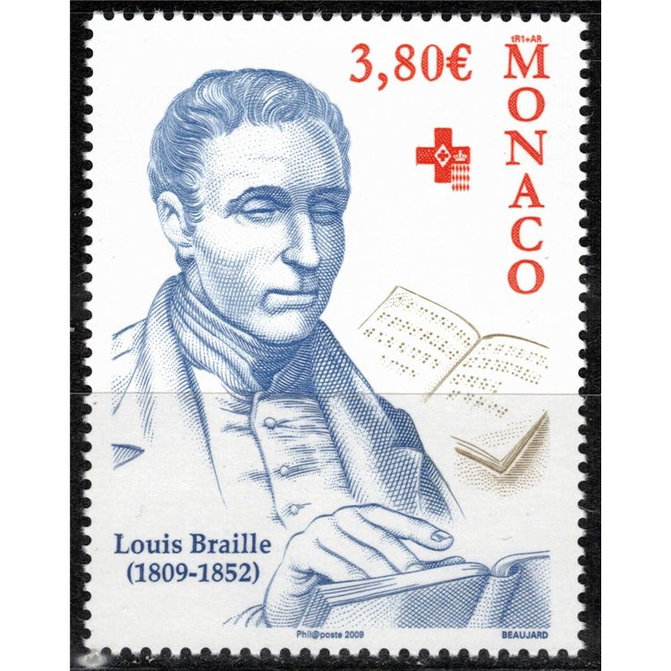 MONACO 2009 Louis Braille MNH**