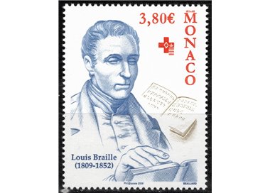 MONACO 2009 Louis Braille MNH**