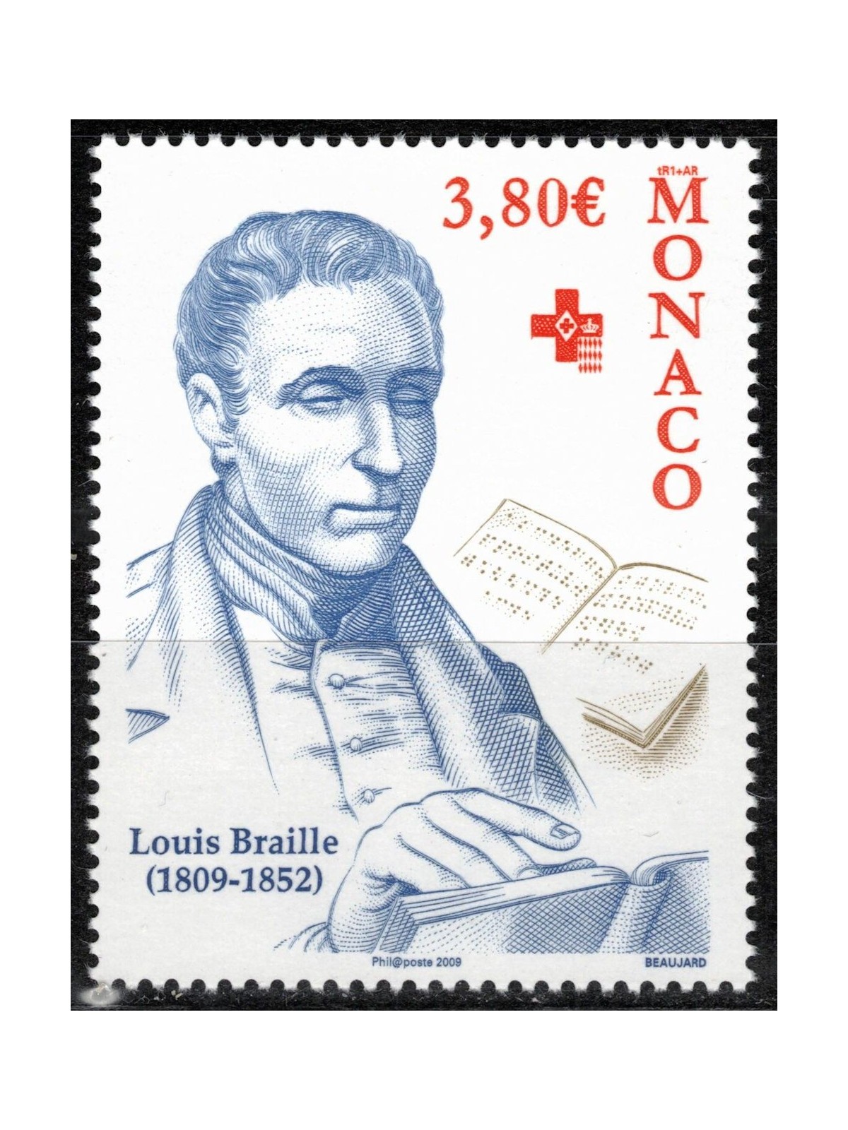 MONACO 2009 Louis Braille MNH**