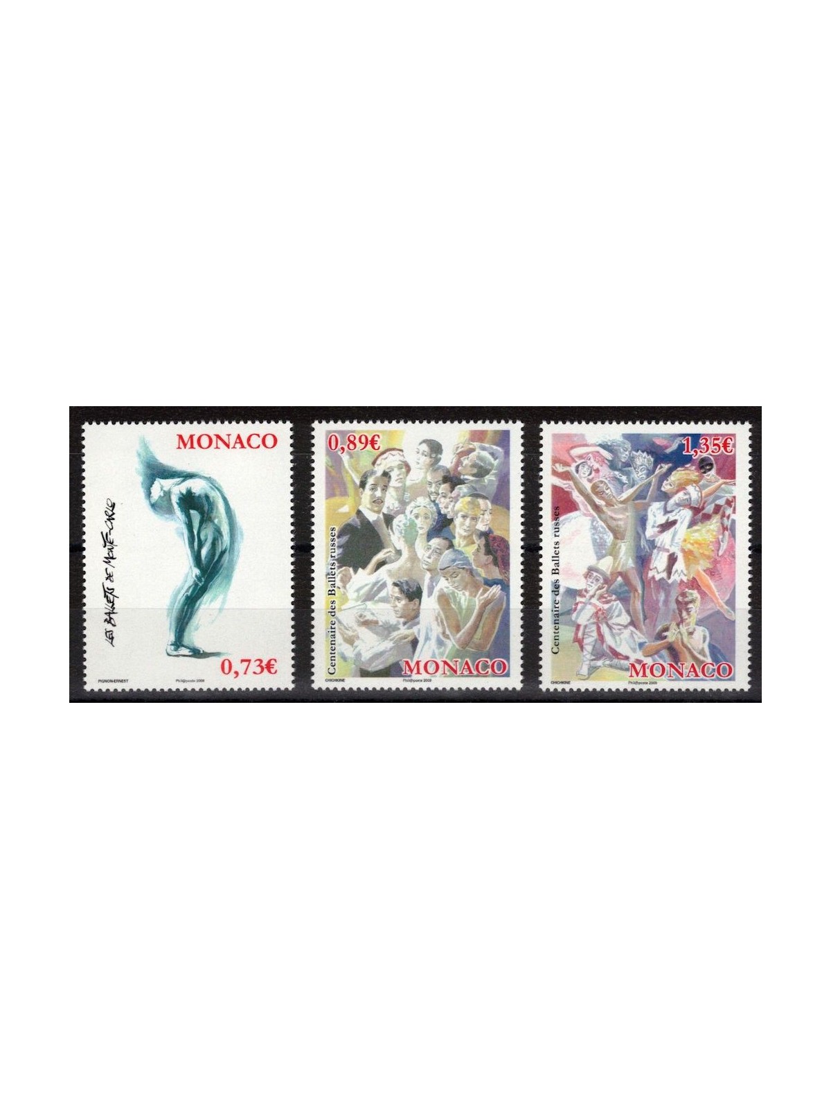 MONACO 2009 Balletti 3v MNH**