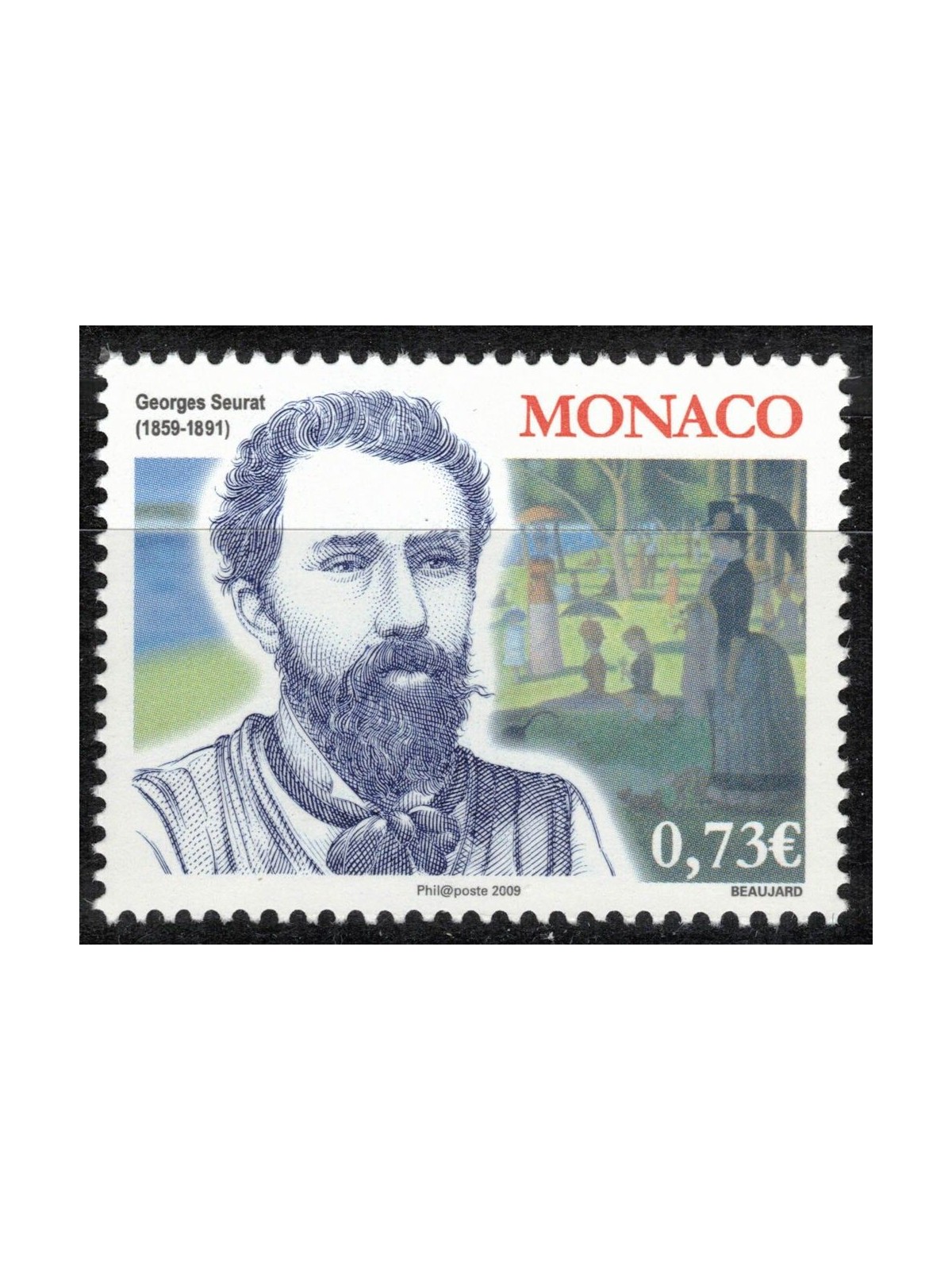 MONACO 2009 Georges Seurat MNH**