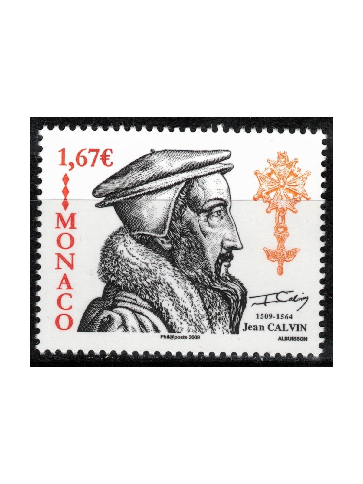 MONACO 2009 Giovanni Calvino MNH**