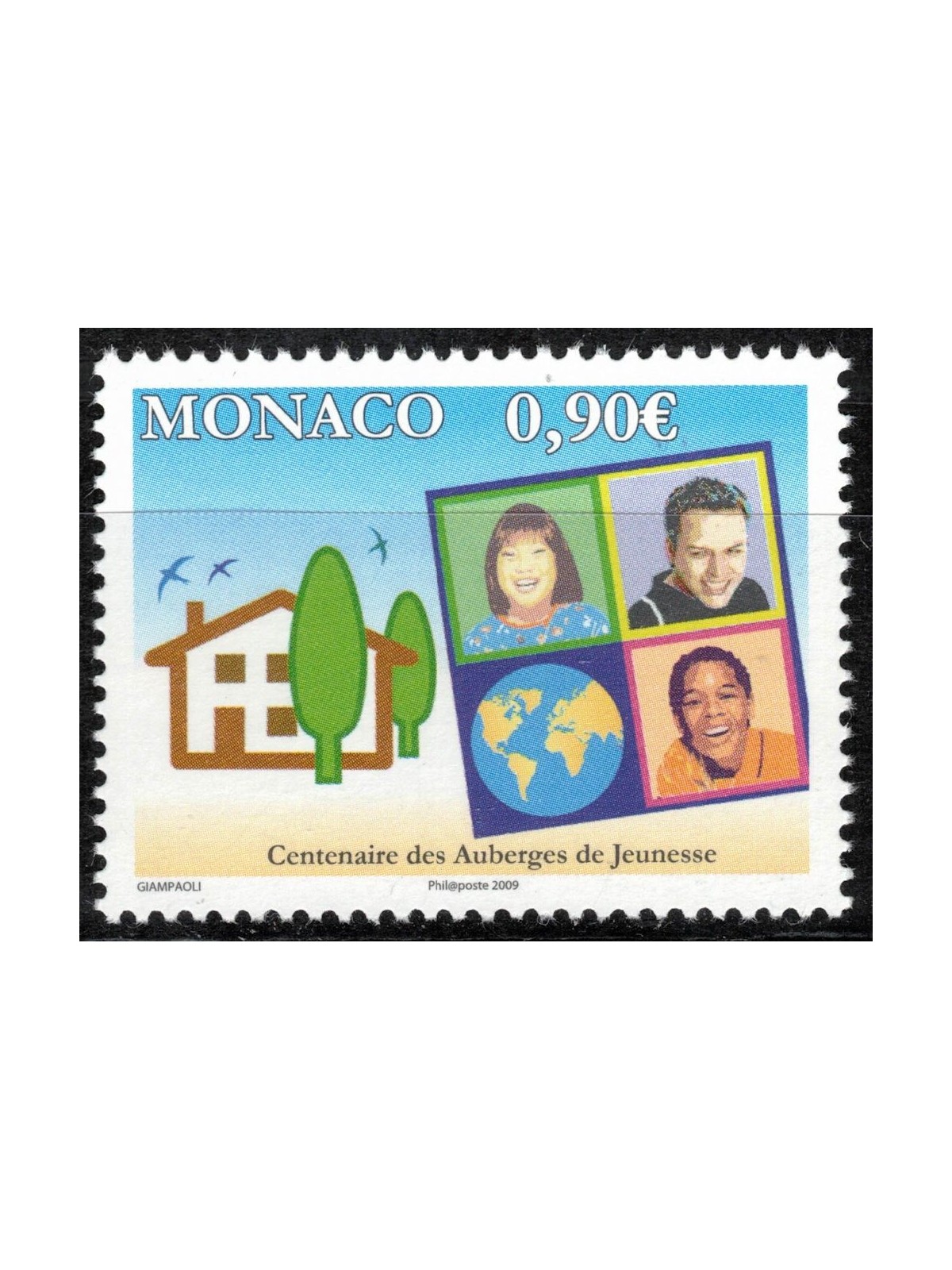 MONACO 2009 Youth Hostels MNH**