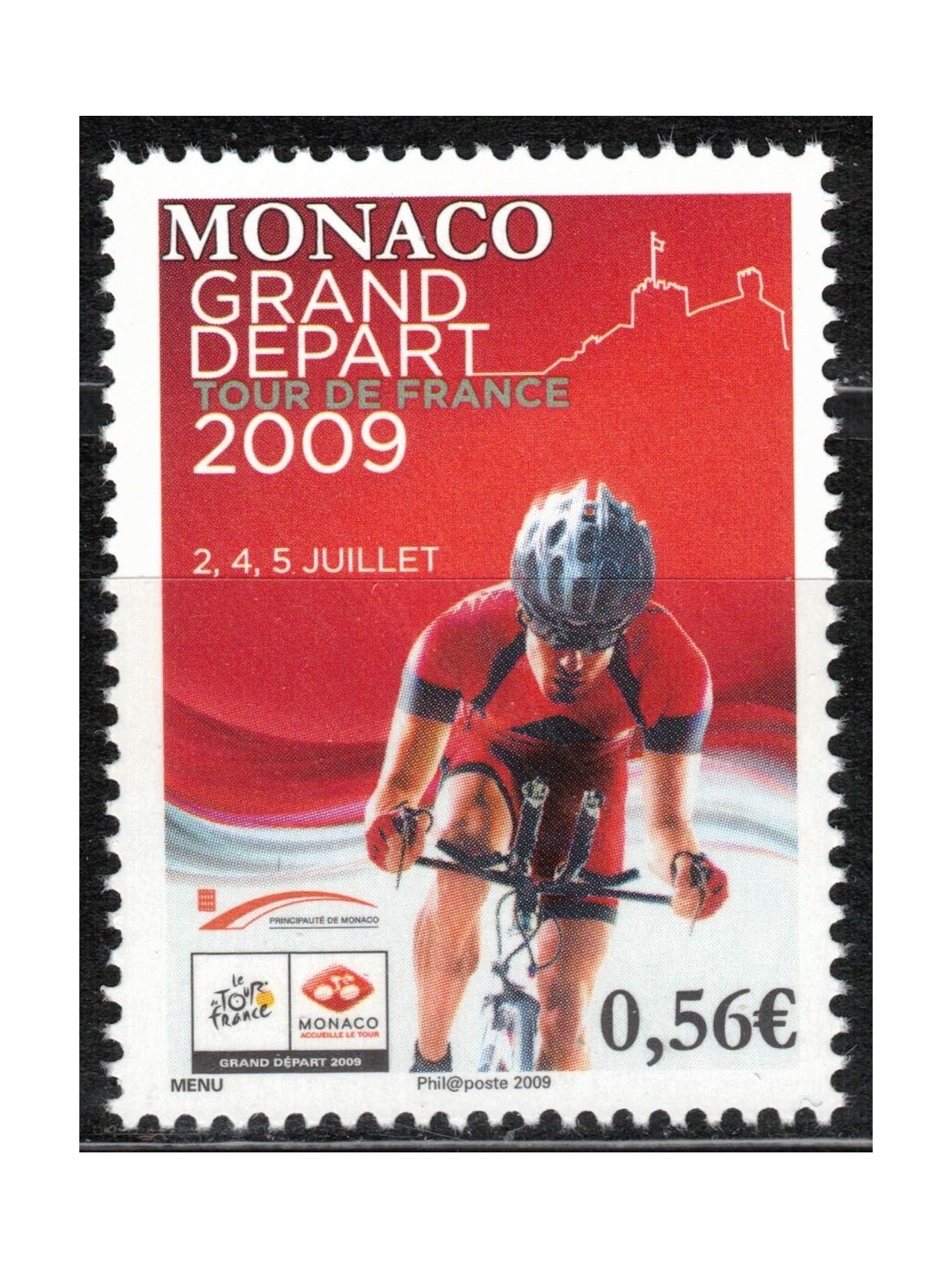 MONACO 2009 Partenza del Tour de France MNH**
