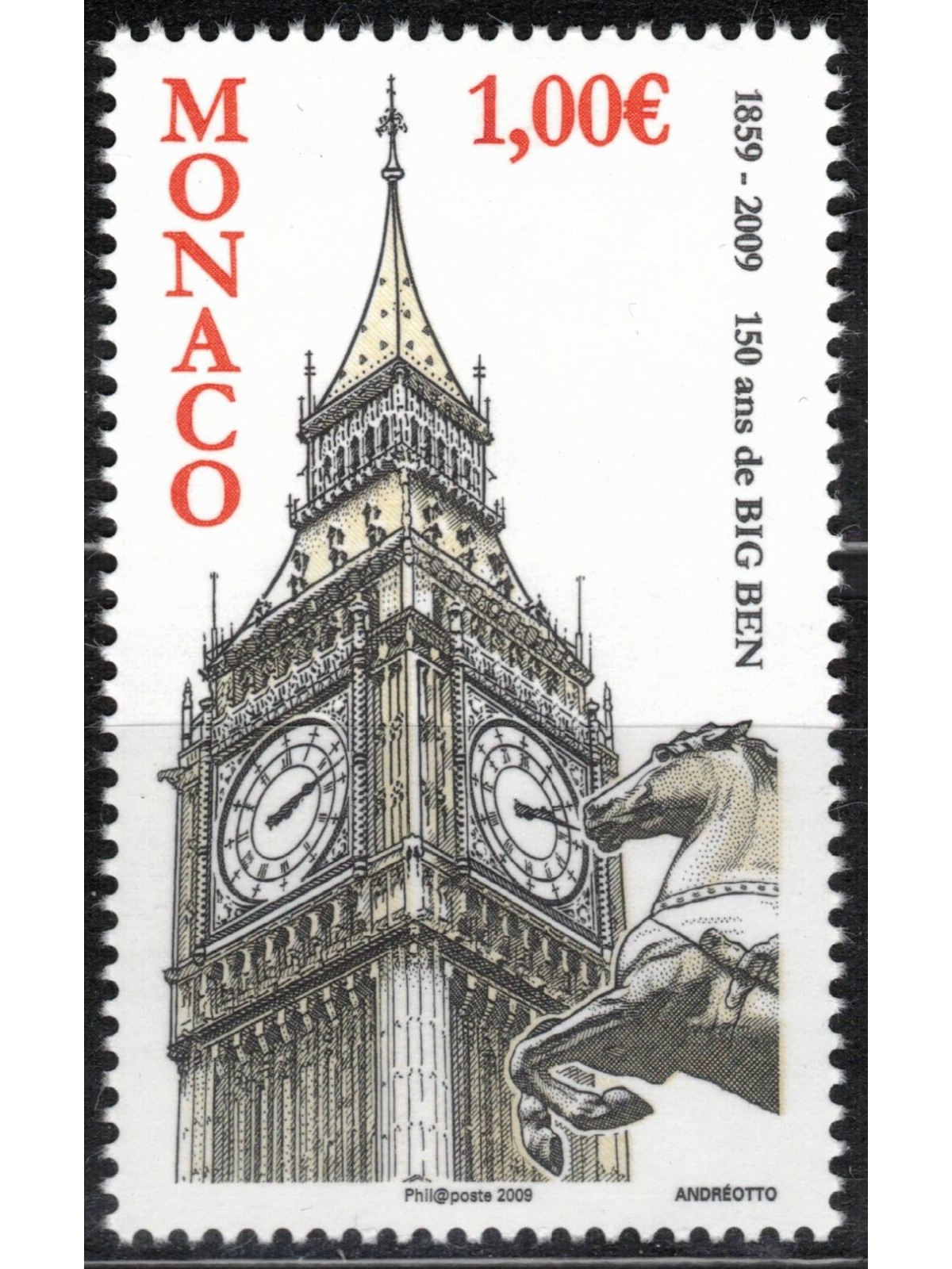 MONACO 2009 Big Ben MNH**