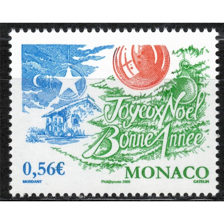 MONACO 2009 Christmas MNH**