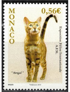 MONACO 2009 Cat Show (Bengal Cat) MNH**