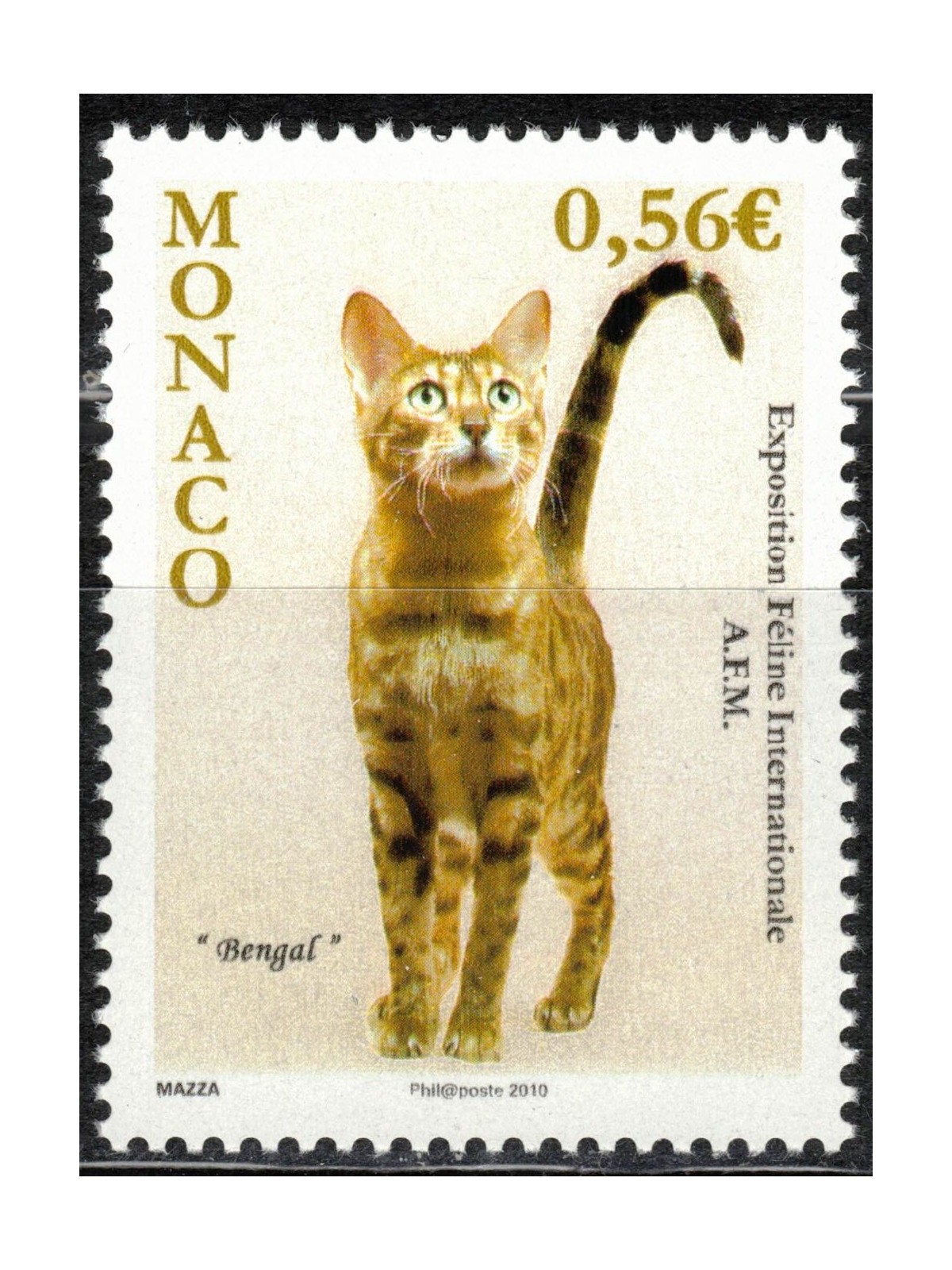 MONACO 2009 Cat Show (Bengal Cat) MNH**