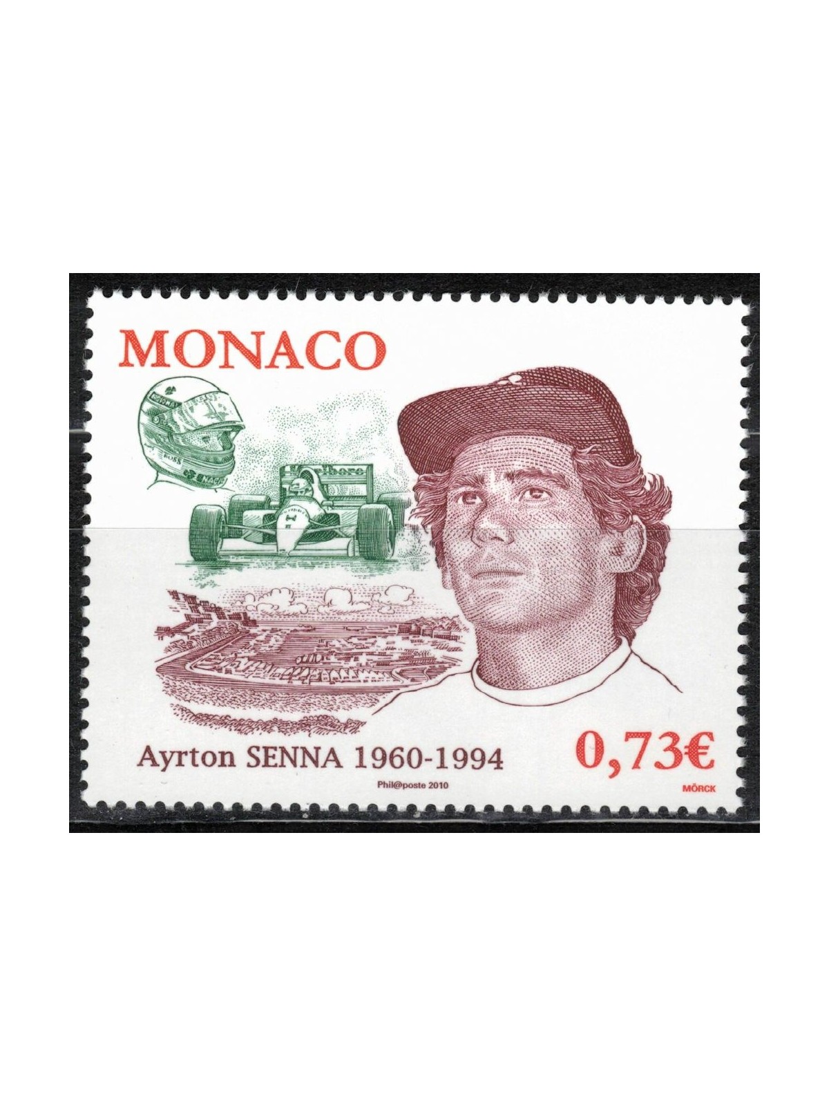 MONACO 2009 Ayrton Senna MNH**