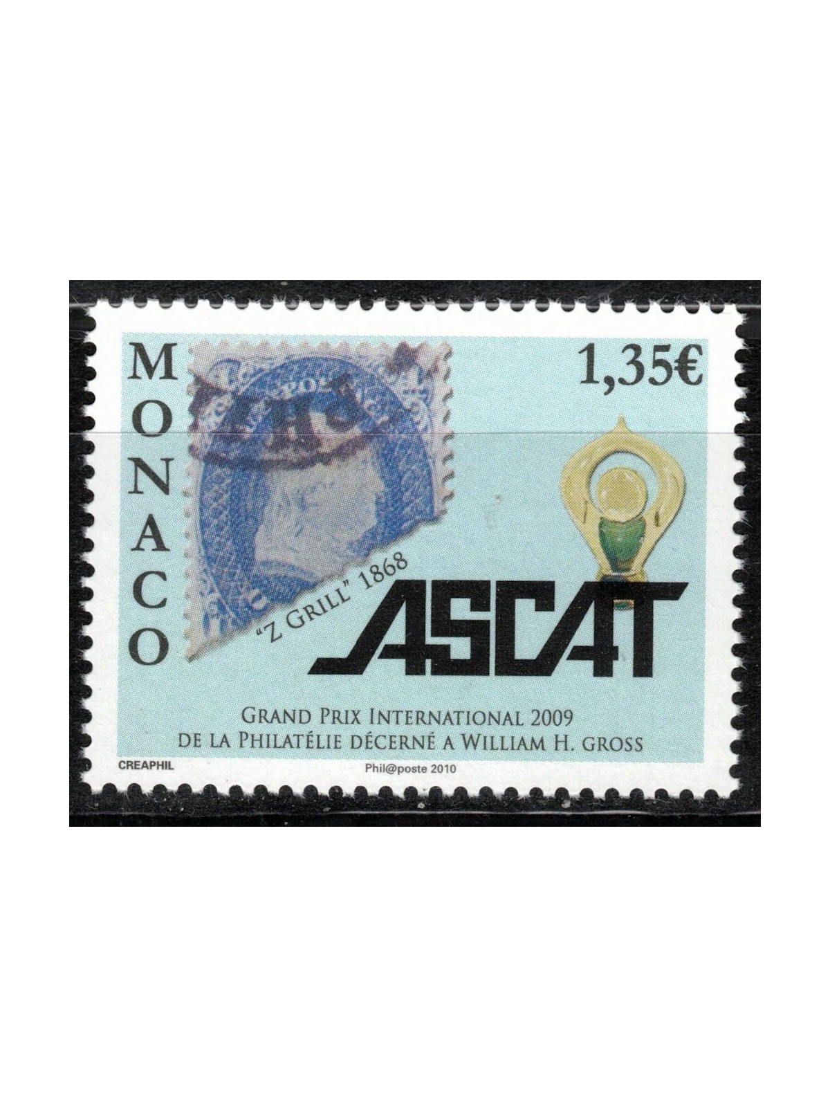 MONACO 2009 Ascat (William H. Gross) MNH**