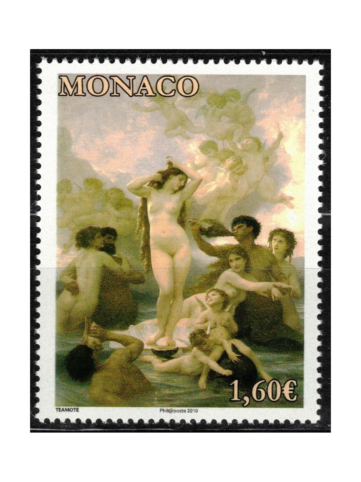 MONACO 2009 La nascita di Venere MNH**