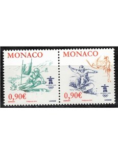 MONACO 2009 Winter Olympic Games 2v MNH**