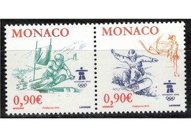 MONACO 2009 Winter Olympic Games 2v MNH**