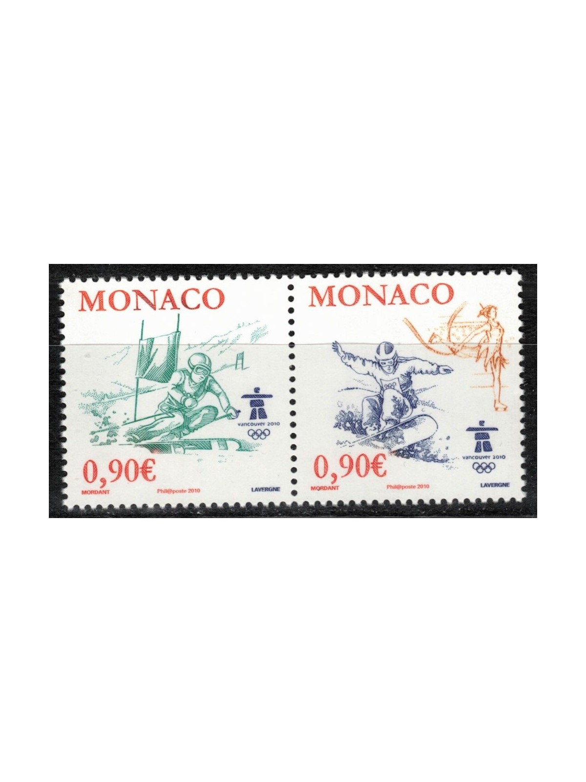 MONACO 2009 Giochi olimpici invernali 2v MNH**