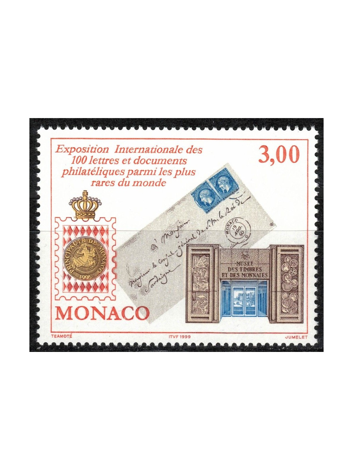 MONACO 1999 Philatelic Exhibition MNH**