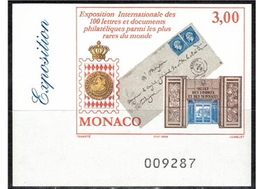 MONACO 1999 Philatelic Exhibition (imperforate) MNH**