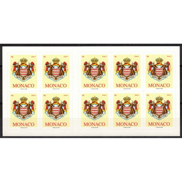 MONACO 2009 Coat of Arms of the Principality booklet MNH**