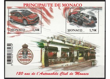MONACO 2009 Automobilclub s/s MNH**