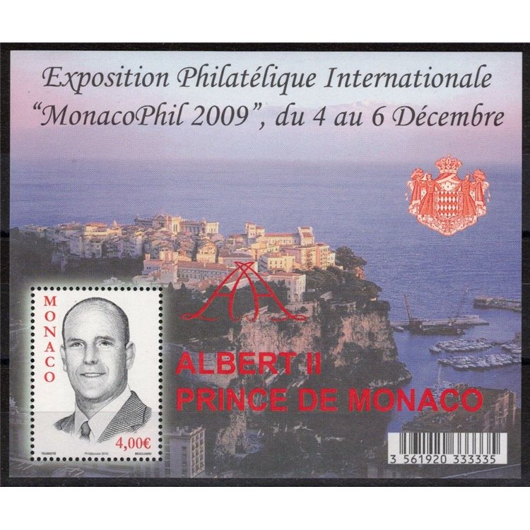 MONACO 2009 International Philatelic Exhibition s/s MNH**