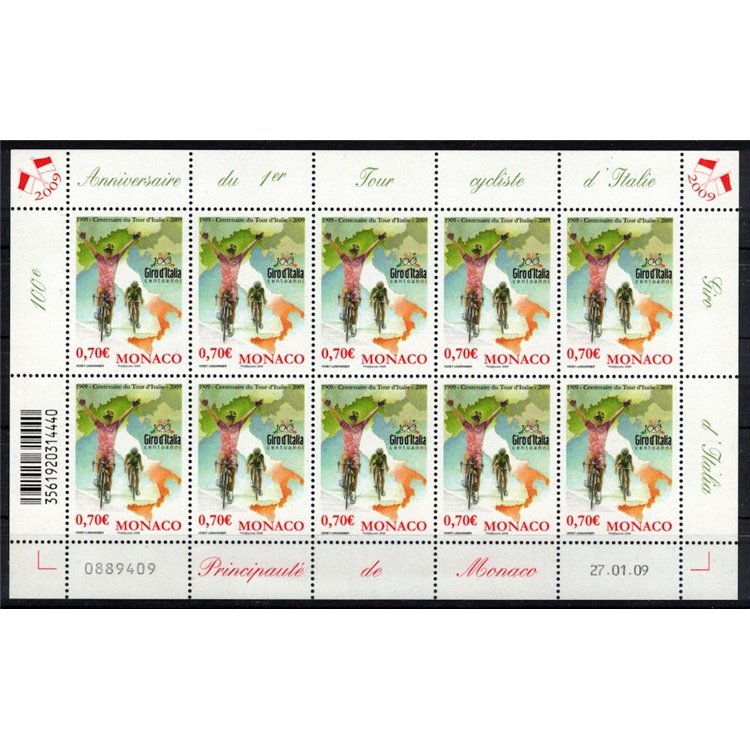 MONACO 2009 Giro d'Italia m/s MNH**