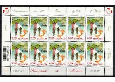 MONACO 2009 Giro d'Italia m/s MNH**