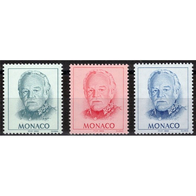 MONACO 1998 Effigy of the Prince 3v MNH**