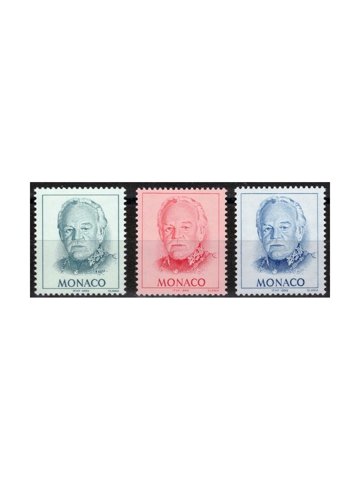 MONACO 1998 Effigie del Principe 3v MNH**