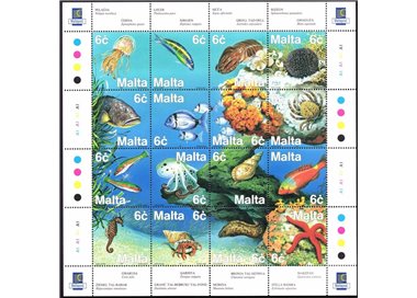 MALTA 1999 Marine fauna 16v MNH**