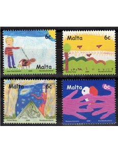 MALTA 2000 Il futuro dei francobolli 4v MNH**