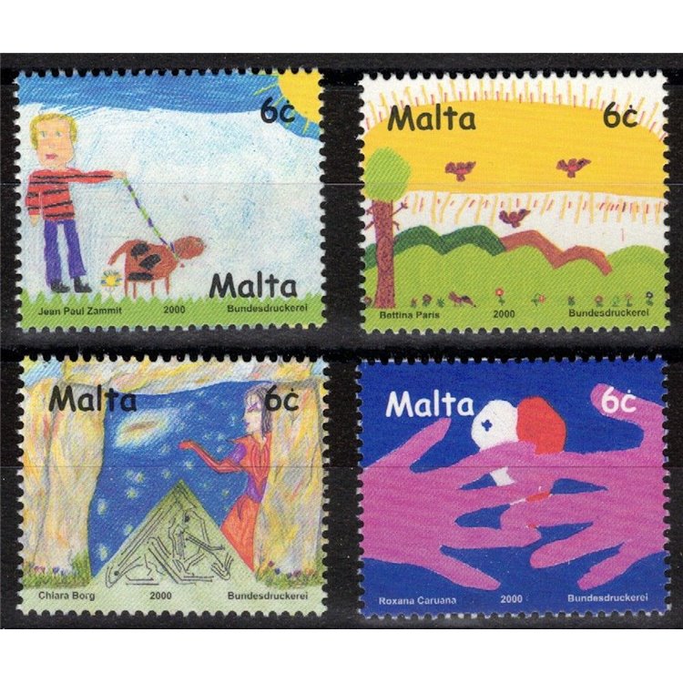 MALTA 2000 The Future of Stamps 4v MNH**
