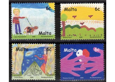 MALTA 2000 The Future of Stamps 4v MNH**