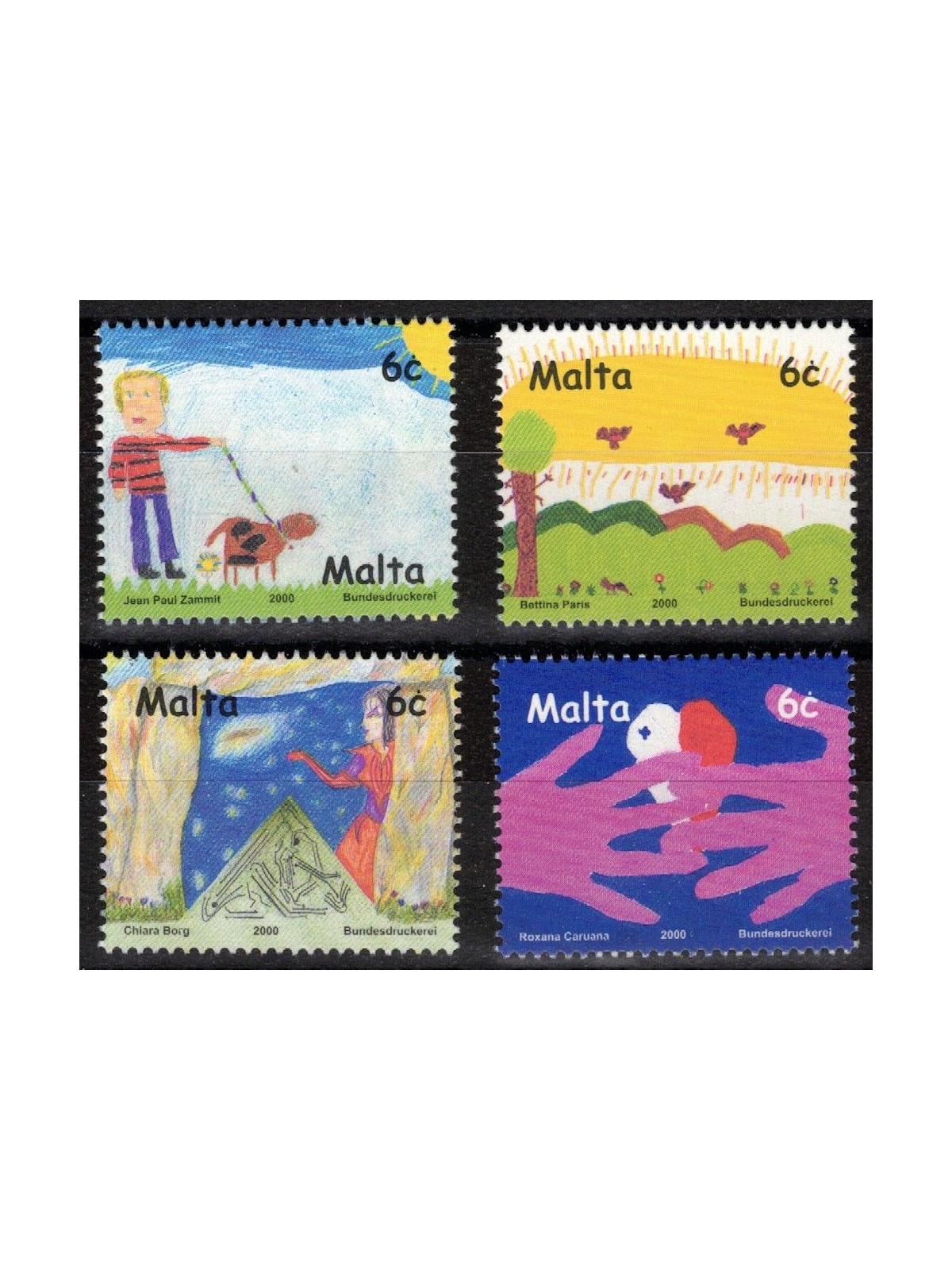 MALTA 2000 The Future of Stamps 4v MNH**
