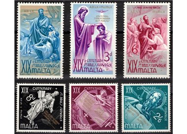 MALTA 1960 Naufragio di San Paolo 6v MNH**