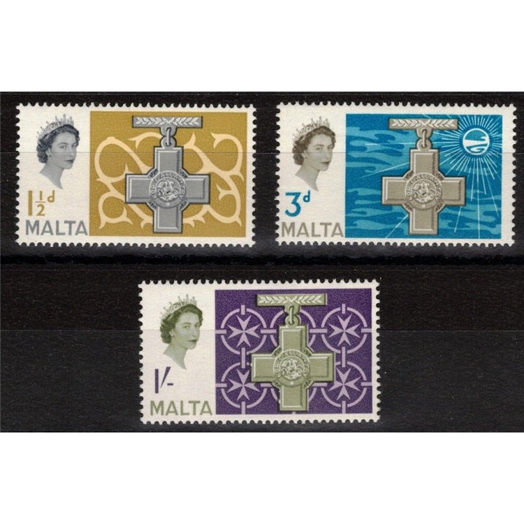 MALTA 1961 George Cross 3v MNH**