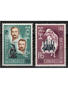 MALTA 1964 Lotta contro la febbre maltese 2v MNH**