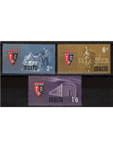 MALTA 1964 Catholic Doctors 3v MNH**