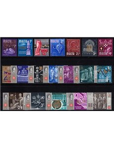 MALTA 1965 Finals 19v MNH**