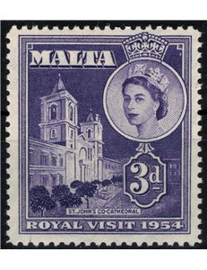 MALTA 1954 Royal Visit MNH**
