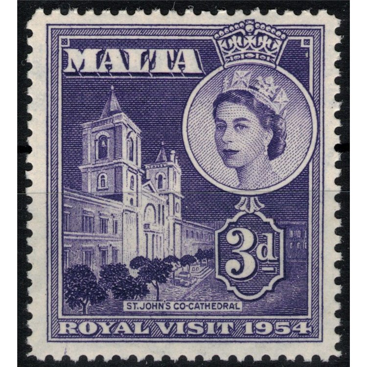 MALTA 1954 Visita reale MNH**