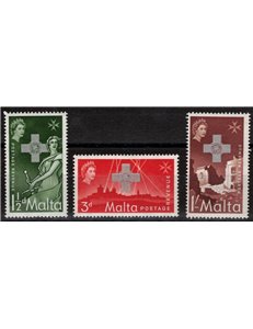 MALTA 1957 George Cross 3v MNH**
