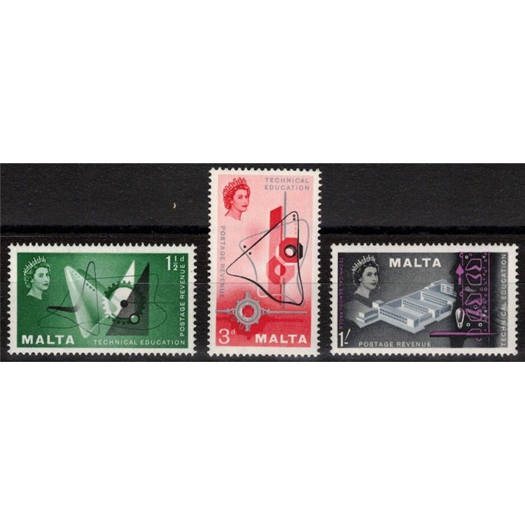 MALTA 1958 Technical Education 3v MNH**