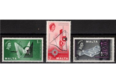 MALTA 1958 Educazione tecnica 3v MNH**